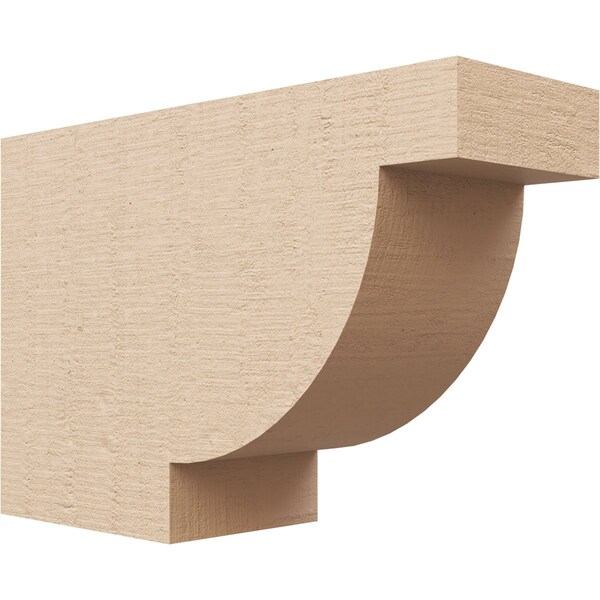 Ekena Millwork 4in. W x 8in. H x 12in. L Alpine Woodgrain TimberThane Rafter Tail, Primed Tan RFTUR04X08X12ALPRCPR - main